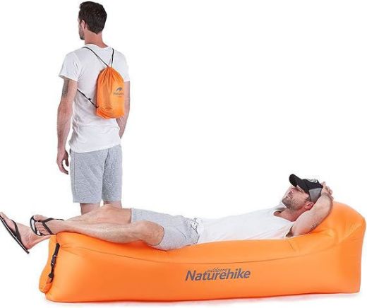 Picture of Naturehike 20FCD Double Layer Portable Air Sofa with Pillow - Orange