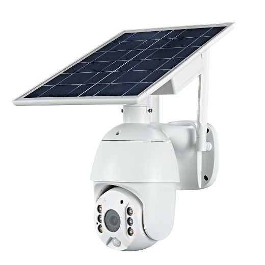 Picture of Outdoor Wireless 2MP Security Camera with Motion Detection 4G Solar -White