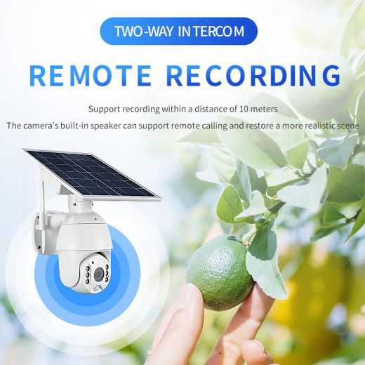 Picture of Outdoor Wireless 2MP Security Camera with Motion Detection 4G Solar -White