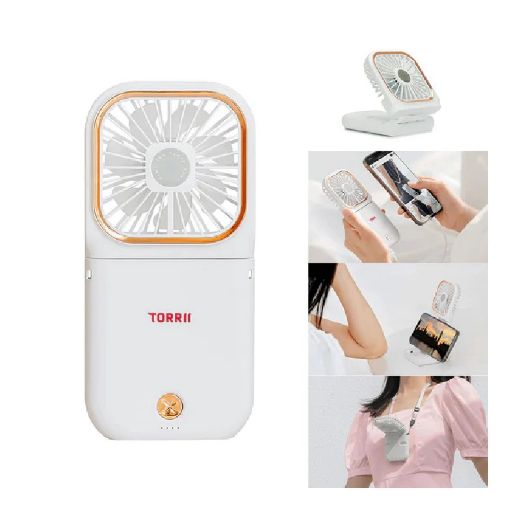 Picture of Torrii Cool Foldable Neck Fan with 3000mAh Powerbank - White