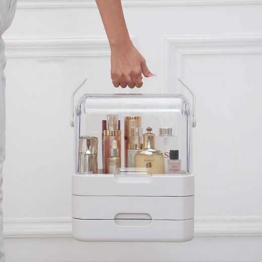 Picture of Makeup Organiser Storage Drawers - White