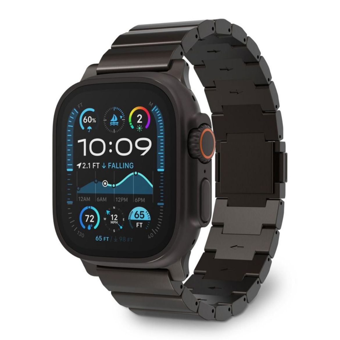 Picture of Decoded Titanium Strap for Apple Watch Ultra 1/2 - Black/Titanium